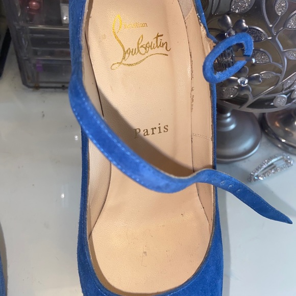 Christian Louboutin 37 Lady Highness Blue Sapphire - Picture 16 of 16